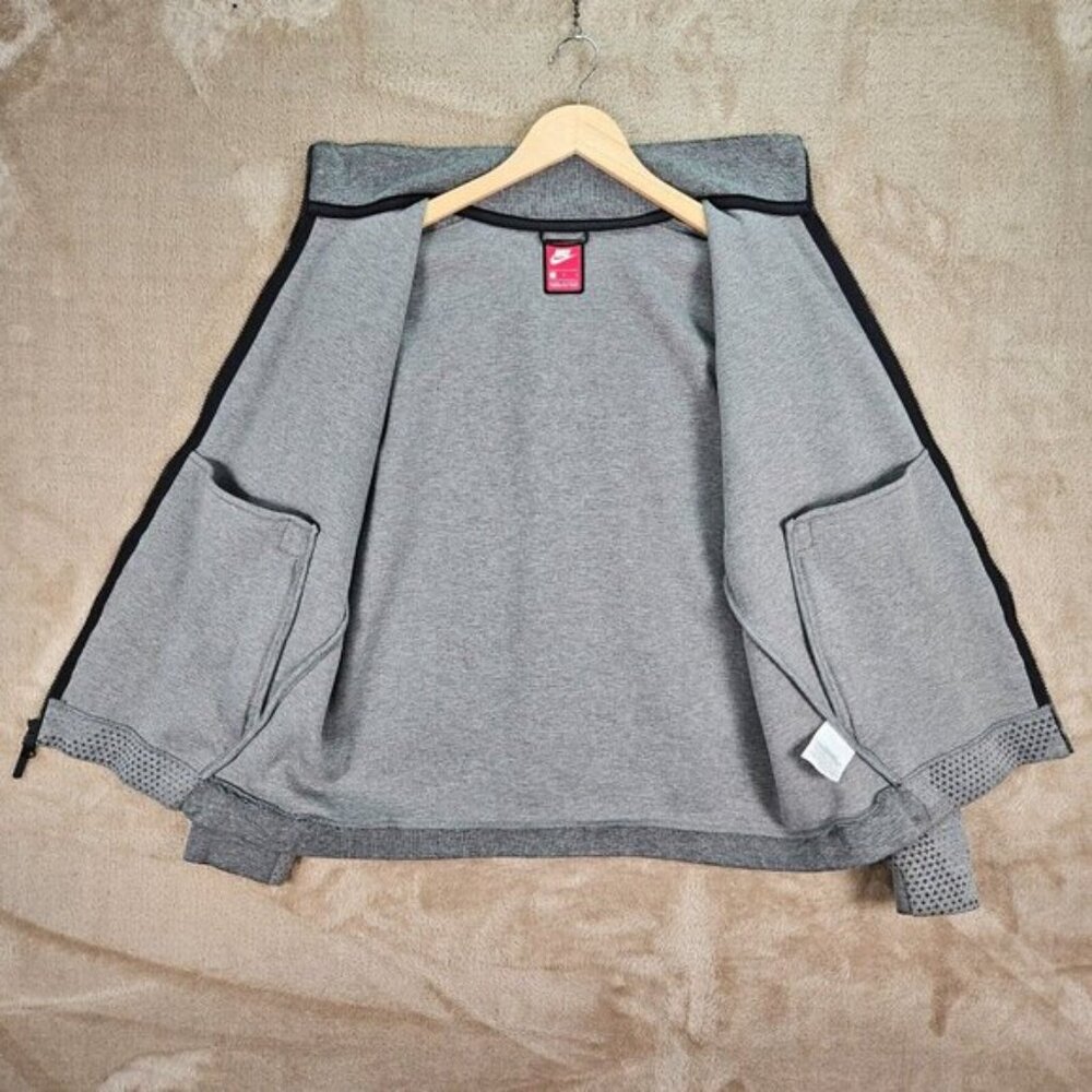 Nike Tech Sportswear Fleece GX 1.0 Jacket Heather Gray Men's Size L - Picture 6 of 13